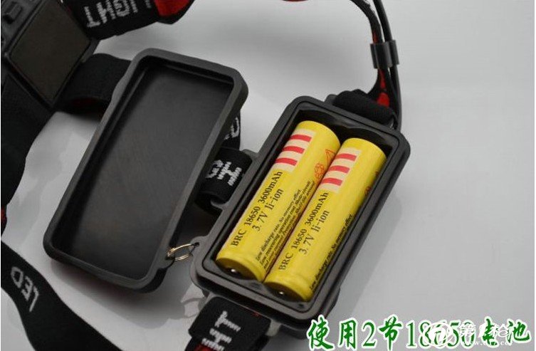 户外头灯 喇叭型xpe强光头灯 1节2节18650电池均可供电