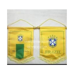 世界杯球迷精品 巴西队标中挂旗 巴西队旗 足球