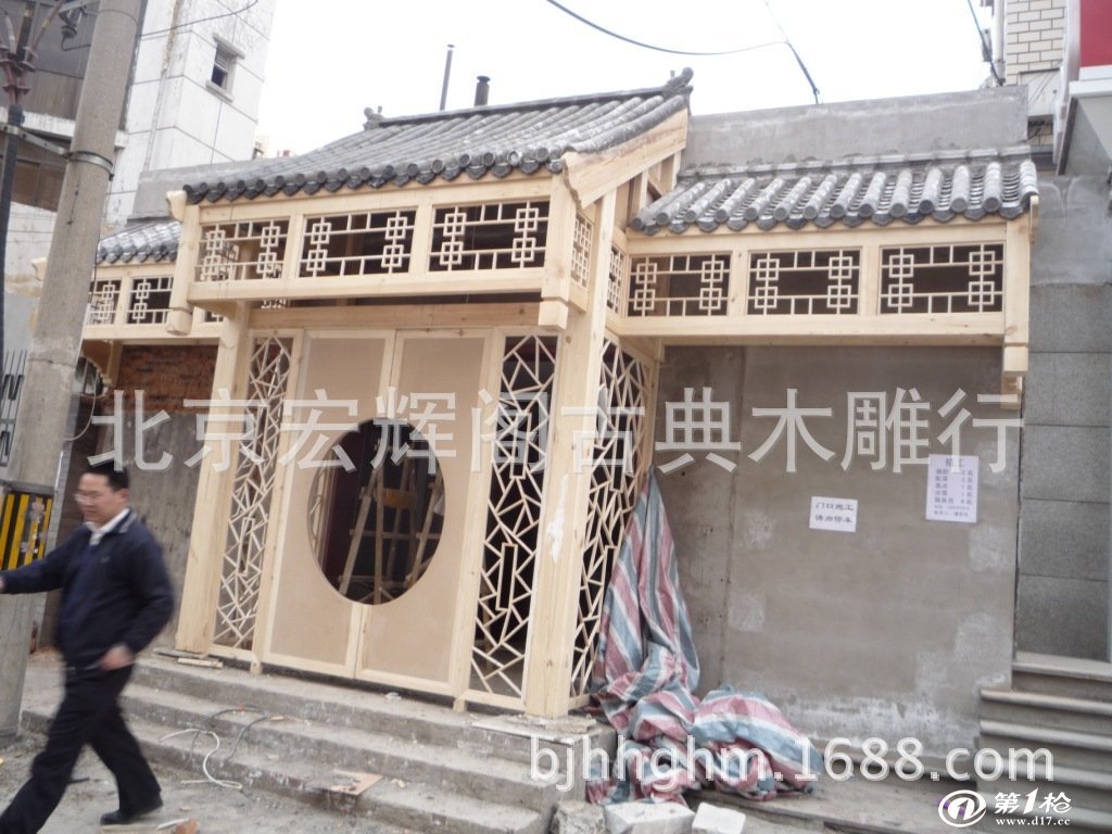 古建门楼 酒店门脸门楼 仿古门楼订做 中式装修 北京古建筑制作厂