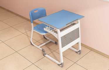 C型固定课桌椅