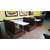 益田甜品奶茶店中式板式餐桌椅 咖啡厅复古西餐厅餐桌椅组合缩略图2