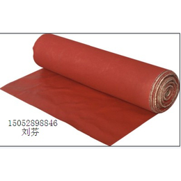 瑞丰供应1.2mm厚耐高温硅胶布红色