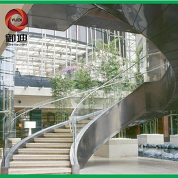 御迪五金制品(图),玻璃楼梯厂家*,北京玻璃楼梯