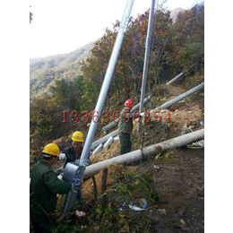 15米水泥杆人字抱杆丘陵用管式扒杆电线杆用铝合金拔杆