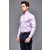 拉雅网-浅紫色提花纯棉领尖扣衬衫订做-男式衬衫定制缩略图2