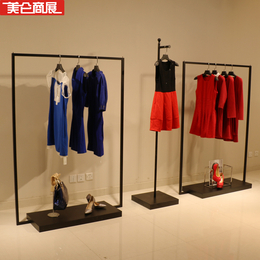 美奂商展铁艺服装店展示架复古女装店黑色衣架缩略图