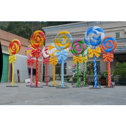 创鑫鸿工厂供应玻璃钢装饰大型棒棒糖雕塑缩略图