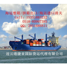 连云港国际海运进出口服务