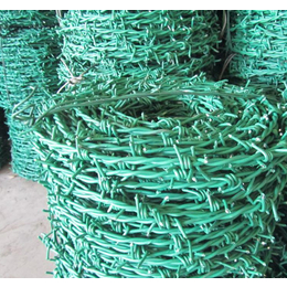 供应优科机关单位防护用浸塑带刺铁丝网