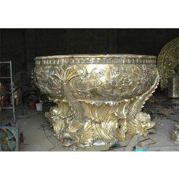 北京大型铜大缸|旭升铜雕|铜锅大型铜大缸