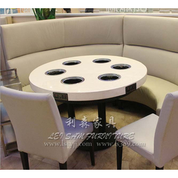  南山主题餐厅桌椅 特色创意实木火锅餐厅桌 简约复古火锅桌
