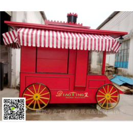 广州厂家批发售货车 移动小吃车 钢木售卖亭材质