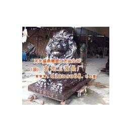 铜狮子动物雕塑厂家盛鼎
