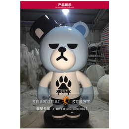模型*上海升美玻璃钢雕塑厂家哔波熊雕塑定制美陈雕塑定制