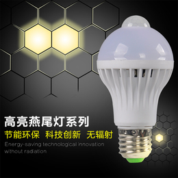 华勇LED灯泡E27螺口5W球泡灯超亮节能灯室内光源