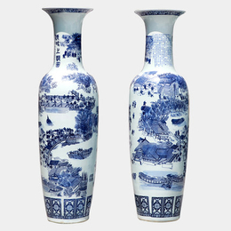 米清明上河图陶瓷大花瓶