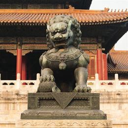 鹤壁铜狮子、麒麟铜狮子、兴悦铜雕(多图)