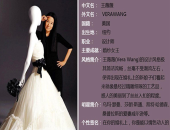 王微微励志创业史和她的VeraWang婚纱