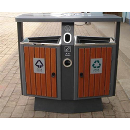 云南钢木垃圾桶_钢木垃圾桶生产厂家_恒诺环卫设备品质保证