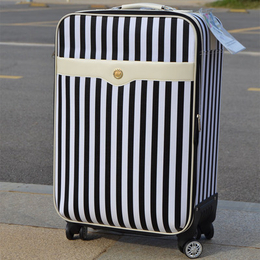 新款骏仕拉杆箱女万向轮旅行包pu皮大学生卡通可爱行李软箱