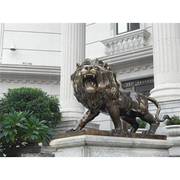 安徽铜狮子,旭升铜雕,风水铜狮子雕塑