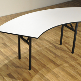 宴会厅餐桌折叠支架 夹板PVC餐桌各类圆形餐桌