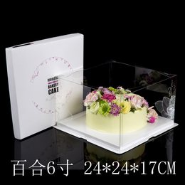 河南云端包装厂家  透明蛋糕盒三合一  PET材质