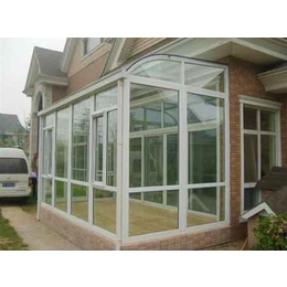 玻璃阳光房材质、大足玻璃阳光房、新苑门窗(图)