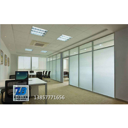 办公室铝合金玻璃隔断公司双玻内置百叶隔墙温州台州乐清厂家定做缩略图