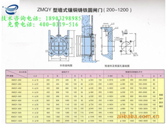               墙式速闭铸铁圆闸门图纸参数.jpg