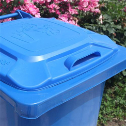 台山市挂车垃圾桶_钢制挂车垃圾桶_绿色卫士环保设备(多图)