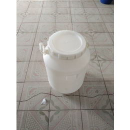 50升白色圆形大口塑料桶50公斤食品塑料罐