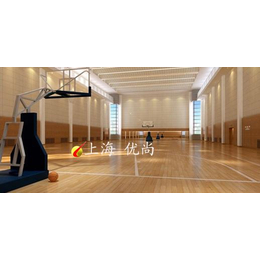 供应优尚体育室内篮球馆木地板