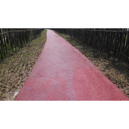 保定彩色园林道路-生态透水地坪-多孔混凝土路面材料