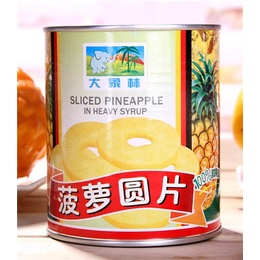 广州菠萝片罐头价格,小象林,开盖即食菠萝片罐头价格