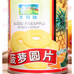 广州菠萝圆片罐头厂家,小象林,菠萝圆片罐头厂家开盖即食