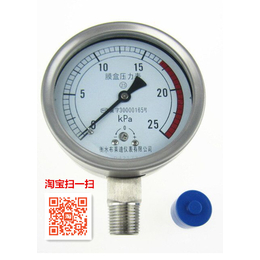 价格优惠 微压表不锈钢材质膜盒压力表YE-150