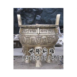 河北寺庙铜香炉_世隆雕塑_寺庙铜香炉定做