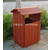 防腐木垃圾桶 户外花园垃圾桶公园垃圾桶景区垃圾桶碳化木垃圾箱缩略图3