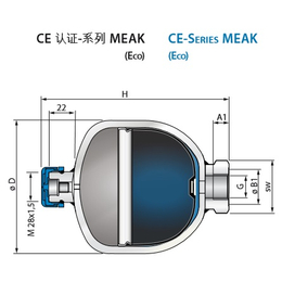 罗特CE认证系列ECO隔膜式蓄能器