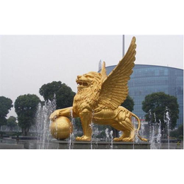 铜狮子,大型铸铜卧狮,妙缘雕塑
