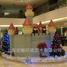 婚庆泡沫道具雕塑欧式城堡舞台拱门罗马柱节日道具商业美陈上海