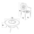 户外烧烤桌子 田园家具 铸铝室外花园桌椅组合 绿森源户外缩略图3