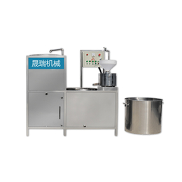 晟瑞SR150型全自动豆腐机时产200斤自动磨浆煮浆厂家*