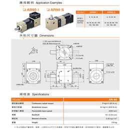 直角減速* 角度旋轉低背隙小於10秒