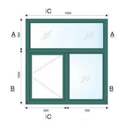 天鹅型材60铝塑复合外平开窗缩略图