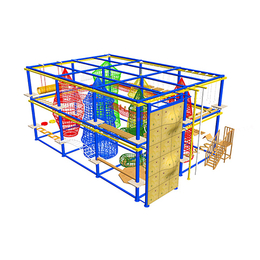 沧州恒成儿童双目双层组合拓展器材安全系数高占地小价钱合理