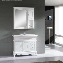 浴室柜組合現代簡約落地式衛生間洗漱臺鏡衛浴柜定制縮略圖