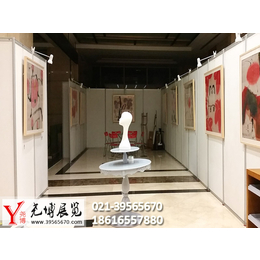 提供上海企业职工书画摄影展览挂画展板出租搭建服务