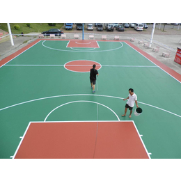 防滑高弹性硅pu球场地面环保材料学校****水性硅pu篮球场施工